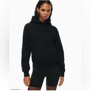 TNA Aritzia Cozy Fleece Perfect Black Hoodie, Size 3/Large oversized